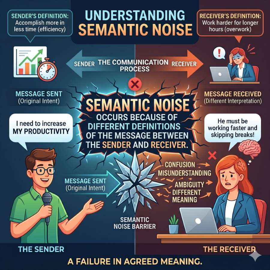 Semantic noise in communication