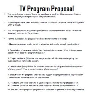 television business plan