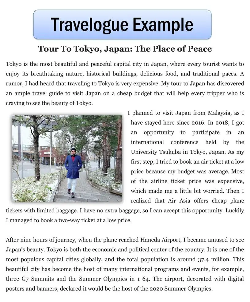 travel essay about japan