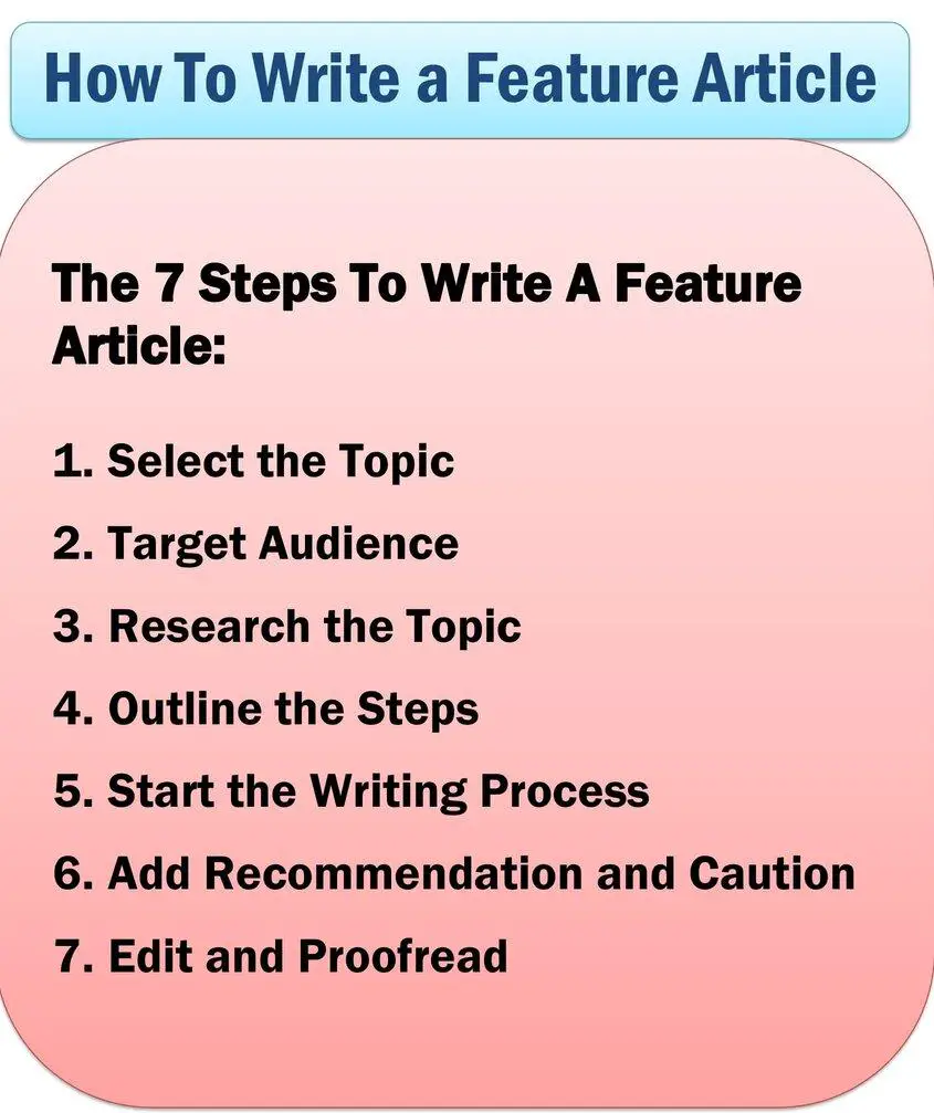 how to write news feature article