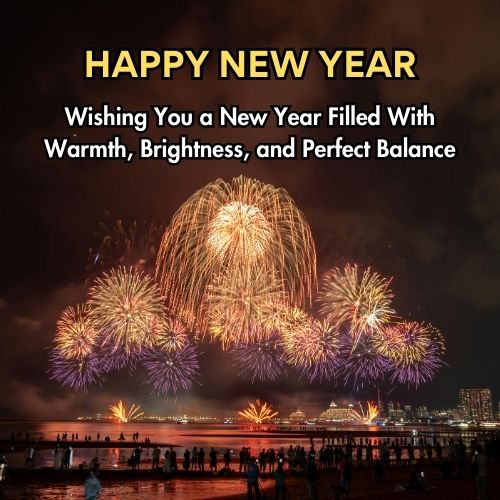 Wishing You a New Year Filled With Warmth, Brightness, and Perfect Balance