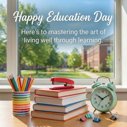 Happy Education Day! Here’s to mastering the art of living well through learning