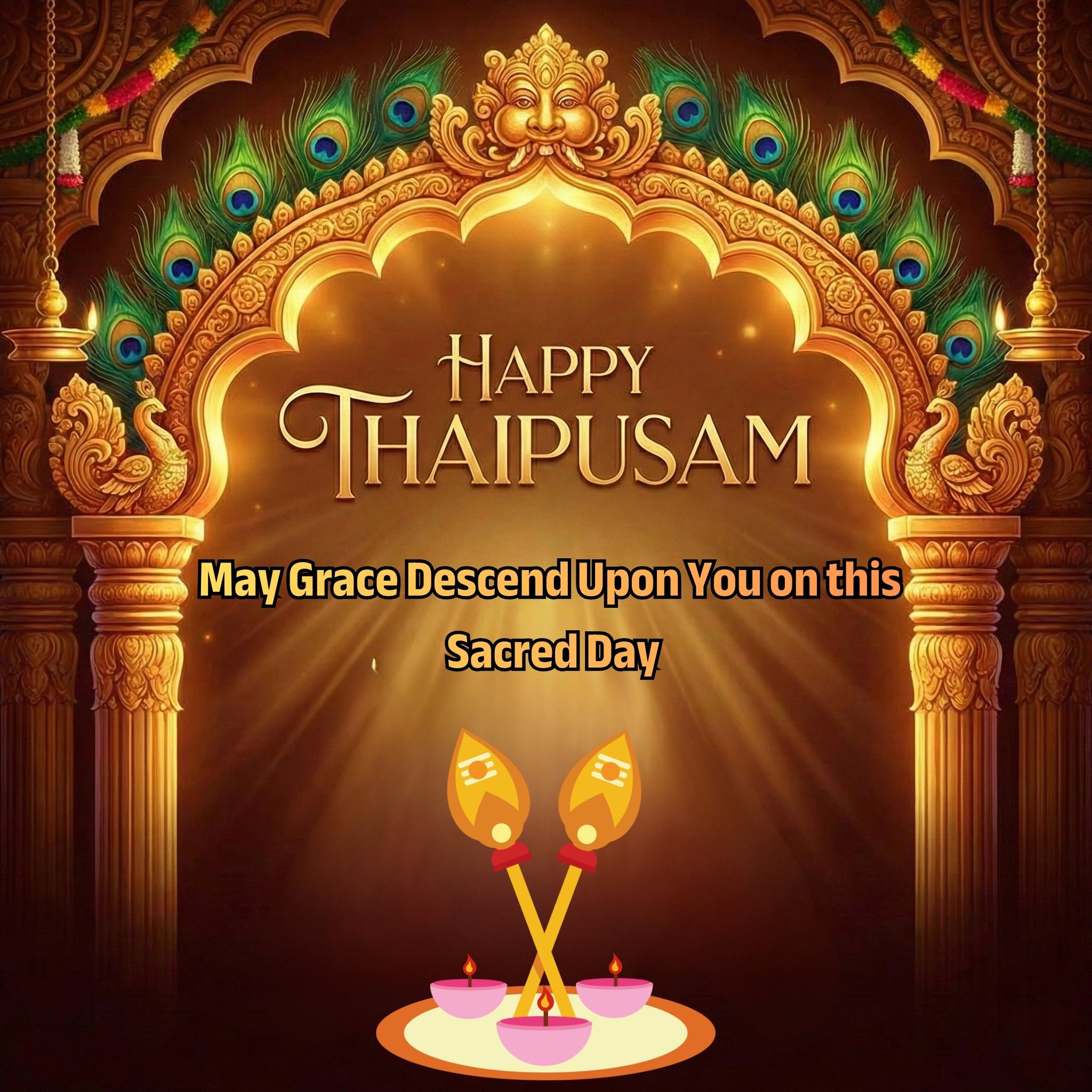 Happy Thaipusam May grace descend upon you on this sacred day
