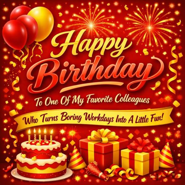 Happy Birthday Wishes for Colleagues