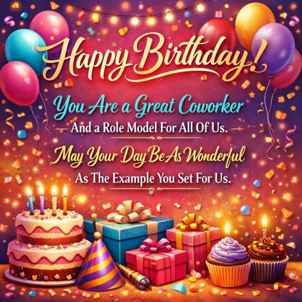 Happy Birthday Wishes for Coworkers