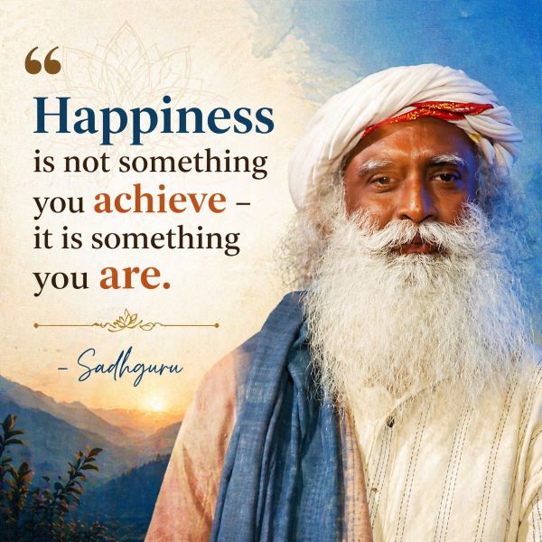 Sadhguru’s Quotes on Happiness