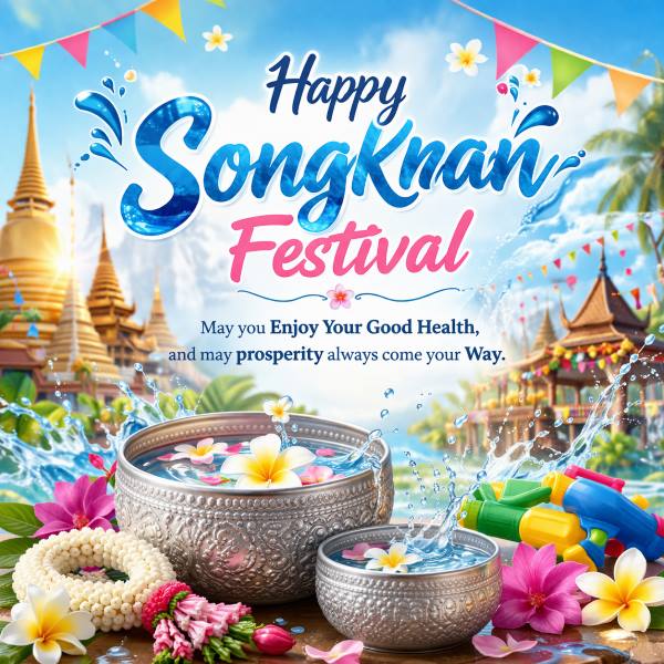 Happy Songkran Day Wishes 2026