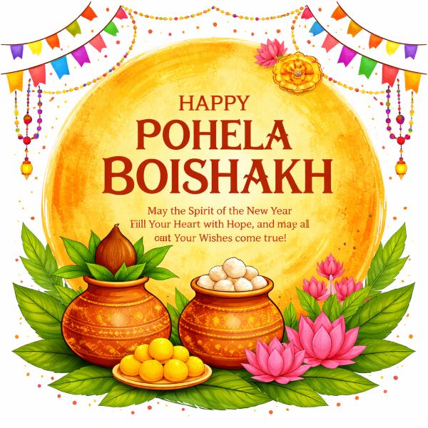 Bengali New Year and Pohela Baishakh Wishes 2026 Pohela Baishakh Wishes 2026