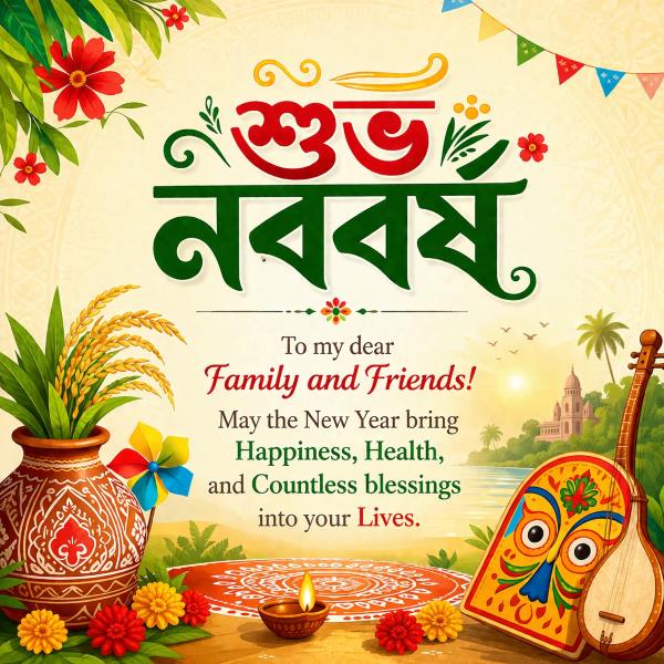 Shubho Noboborsho Wishes for Family and Friends