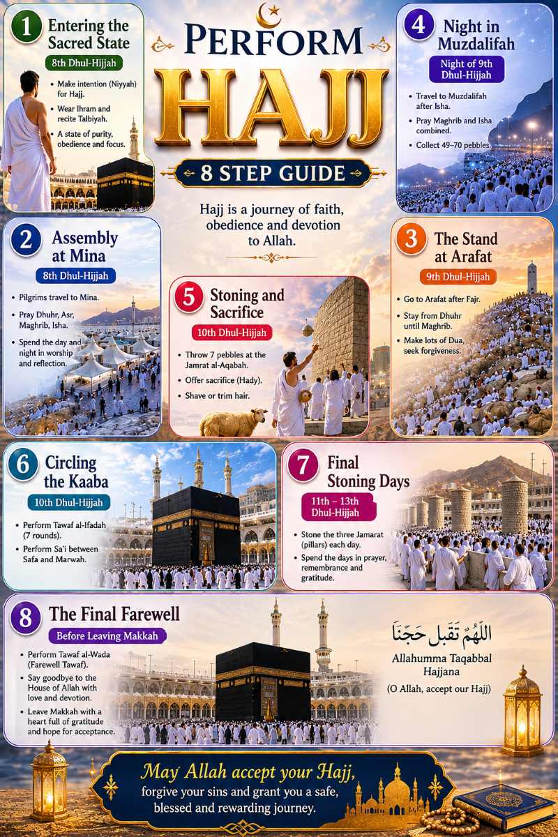 Hajj Performing Steps