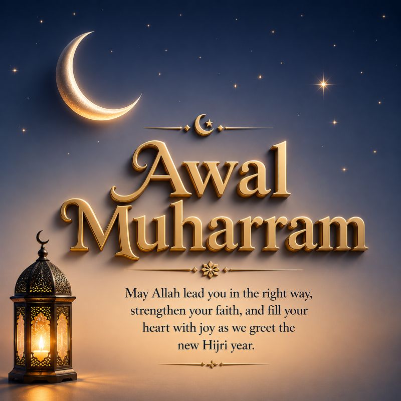 Awal Muharram simple photo Awal Muharram simple photo background with crescent moon