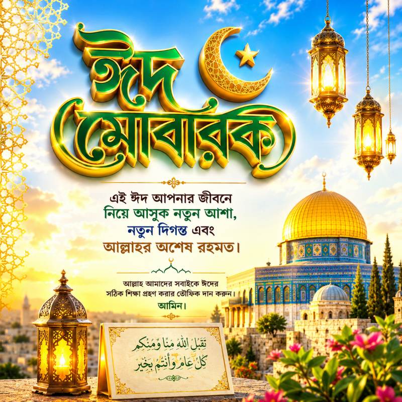 ঈদ মোবারক ঈদ মোবারক বিশাল বার্তা