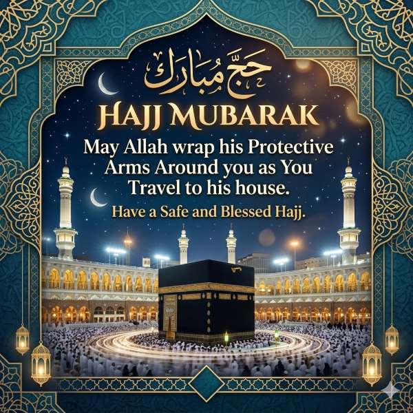 Hajj Mubarak Wishes for a Safe Journey