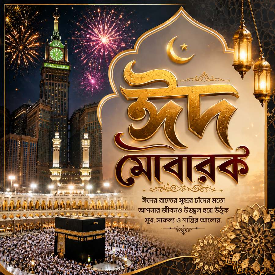 Eid Mubarak Bangla Wish